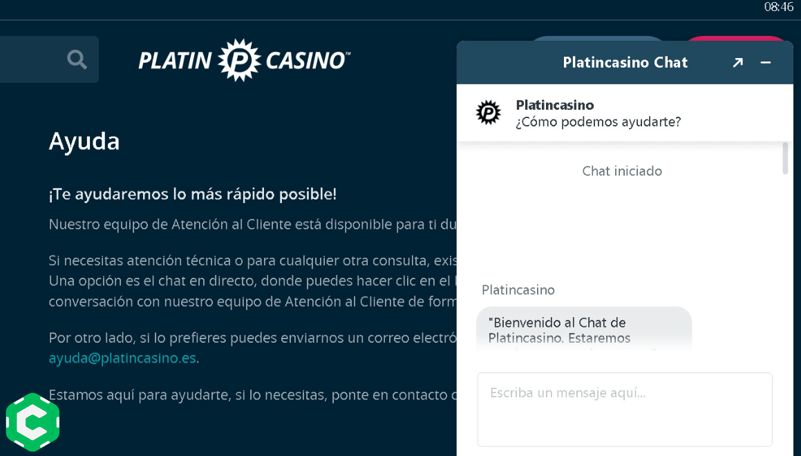 platincasino entrar paso