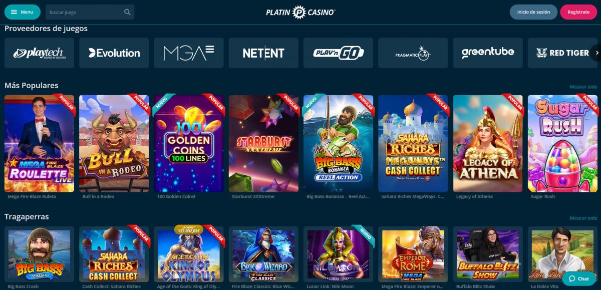 platin casino tragaperras