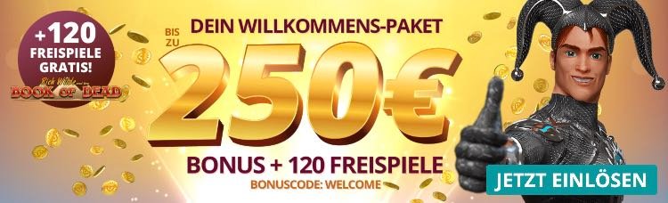 Platincasino Willkommensbonus